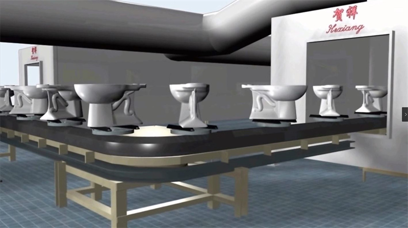 Technical support and installation for ceramic glazing lines
