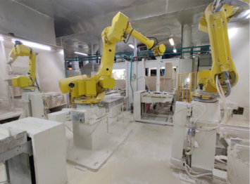 Automatic robot glazing producing line machine.png